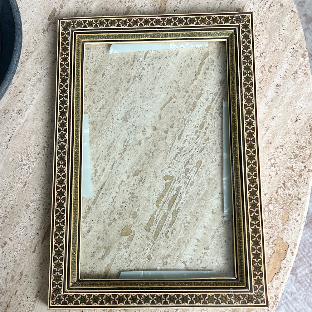 INCREDIBLE Micro Mosaic Inlaid Marquetry Frame